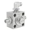 Vanne Déviatrice 3 Voies Mini Pelle Accélérateur Pièces de Rechange de Remplacement avec Accessoires Hydrauliques Vis