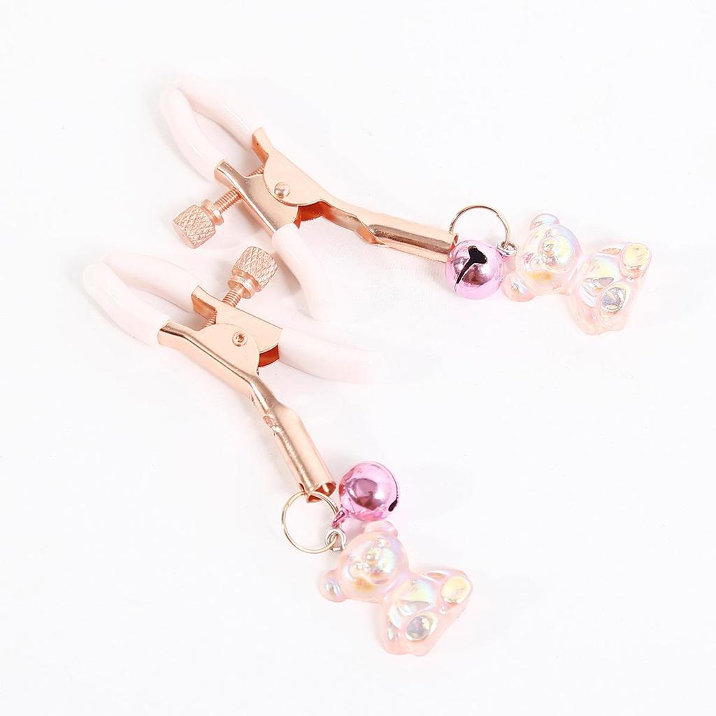 Multicolor Adult Nipple Clamps with Single Bell for Women