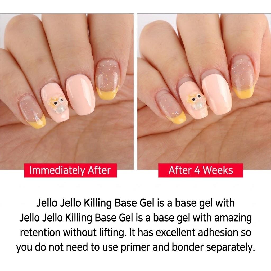 JELLO JELLO Basic Gel Collection 9 Types Base Top Repair and Nail Extension Gel 10ml X 9