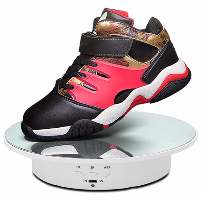 90/180 Degree Electric Rotating Display Stand Shop Display Turntable Mirror Spinning Base for Photography Products Shows