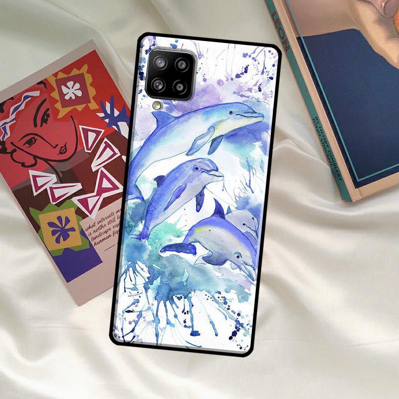 Ocean Dolphin Case For Samsung Galaxy A52 A32 A12 A33 A06 A16 A26 A36 A56 A15 A53 A13 A34 A54 A14 A35 A55