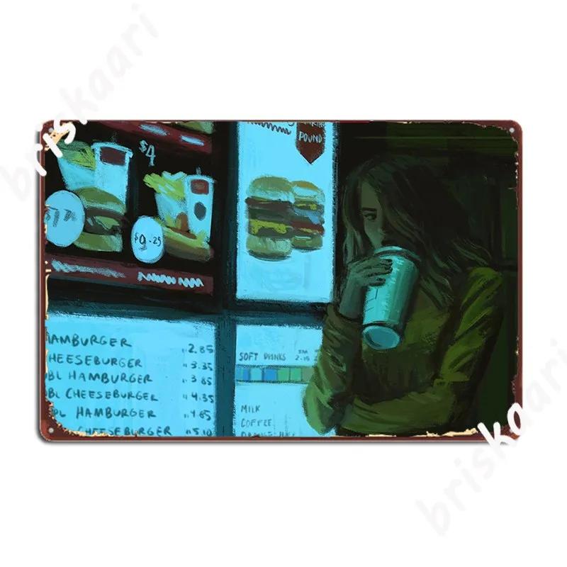 Menu Metal Sign Garage Decoration Funny Club Living Room Tin Sign Posters 20X30CM