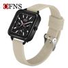 Fashion Ofns Top Brand Women's Square Dial Luminous Quartz Watch Waterproof Wristwatch For Ladies Silicone Business Luminous