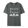Peace Love Bigfoot Sasquatch Monster TShirts Unisex On Sale Camisa Tops Shirt Cotton Tshirts Free Shippping Clothes