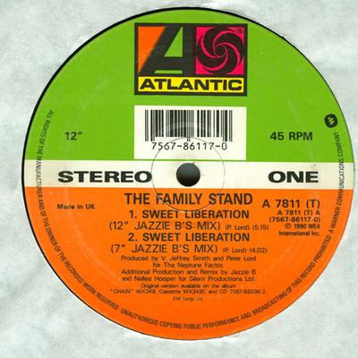 Disque 12 pouces FAMILY STAND - Sweet Liberation A7811T ATLANTIC 1990 UK Soul/Funk Occasion