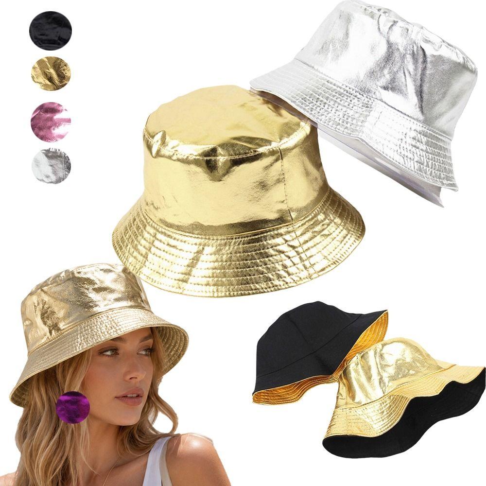 Double Sided Wear Reversible Bucket Hat UPF 50+ Sunscreen Men Women Sun Hat Street Hip Hop