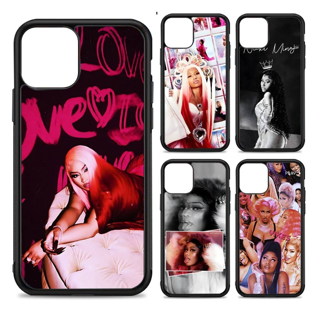 N-Nicki Singer Minaj Telefoonhoesje Voor IPhone 17 16 15 14 13 12 11 Pro Max Plus PC+TPU Schokbestendige Achterkant