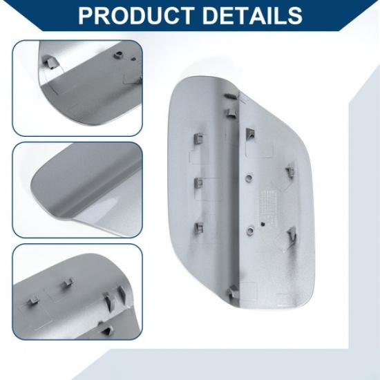 Fuel Tank Door Cap For Volkswagen Passat 2017-2024 Gas Tank Flap Silver Tone