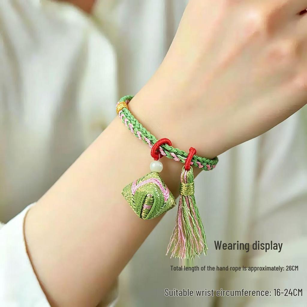 Iridescent Tassel Dragon Boat Festival Bracelet – Handmade Five-Color Ethnic Style Jewelry Gift