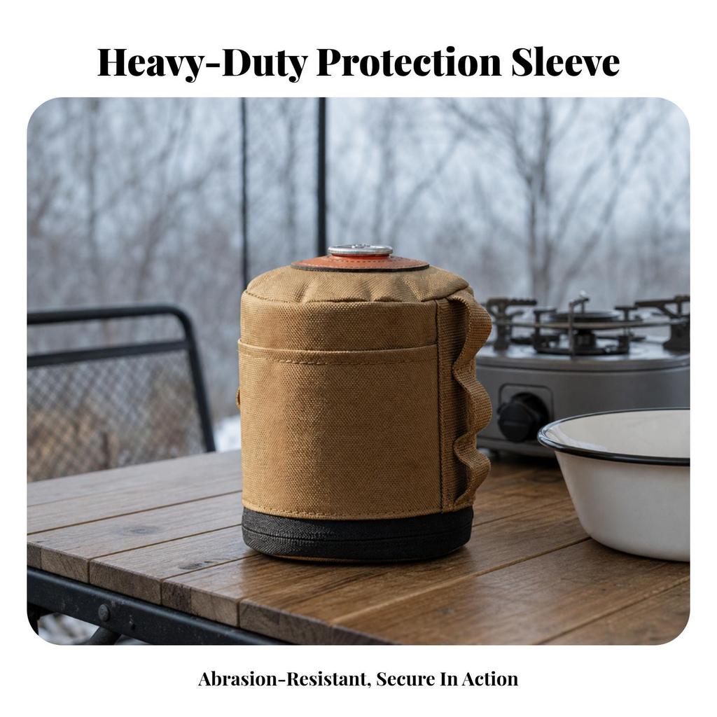Polyester Gas Canister Cover | Zippered, Tank guard Case, for Camping, ,