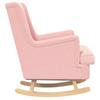 Rocking Chair Pink 62 x 80 x 85 cm Boucle