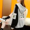 Women Thick Fleece Lined Hooded Open Cardigan Sweatshirt Casual Loose Top