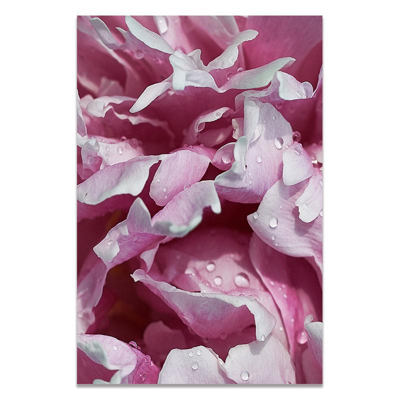 Scandinavian Style Flower Pictures Vase Wall Posters On The Wall Pink Canvas Painting for Living Room Modular Paintings Wall Art