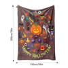 Spooky Blanket Halloween Horror Ghost Pumpkin Witch Blankets And Throws Soft Halloween Fall Blanket Warm Blanket For Napping