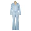 Women's Casual Sportswear Two-Piece Set – Long-Sleeved Jacket for Autumn