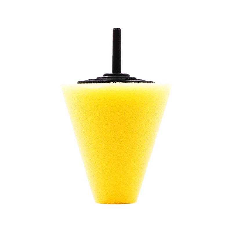 

Губка для полировки автомобильных колес, используемая для электрической дрели, 3-дюймовый полирующий шарик, полировальный конус, губка для полировки ступицы автомобиля жёлтый