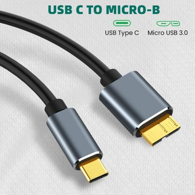USB kietojo disko kabelis USB 3.1 Type-c į 3 Micro-USB 5Gbps, skirtas PC