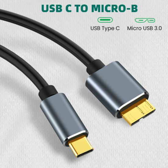 50/100/150cm USB 3.1 Type-c To USB 3.0 Micro-USB 5Gbps Hard Disk Cable for PC