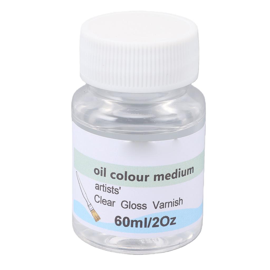 60ML High Gloss Varnish Clear Protective Varnish Prevent Oil Painting From Dust and Scratches