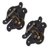 2PCS Vintage Buckle Latch Zinc Alloy Jewelry Box Latch Hasp Furniture Latch Hardware for Jewelry Case Chest Suitcase