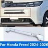 For Honda Freed 2024 2025 2026 Chrome Front Center Bumper Grille Racing Grill Molding Trim Sticker Accessories Car Styling