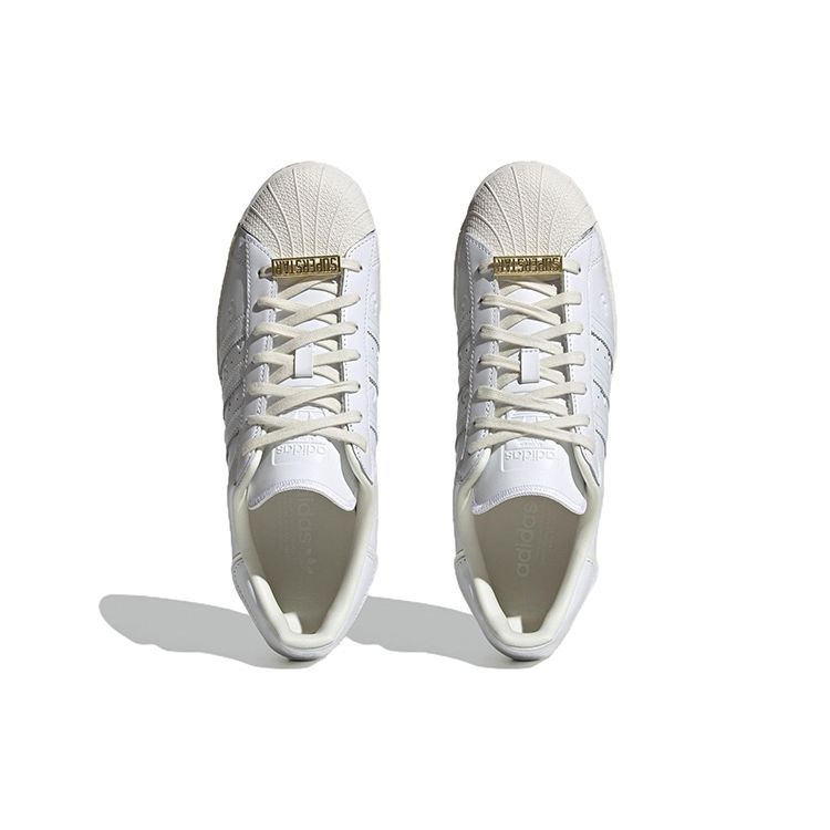 Adidas Superstar Allover Debossed Trefoils - Teniși bărbați albi, Cloud-White, Off-White GY0025