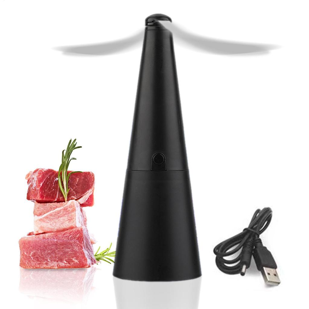 Wentylator na muchy na stoły z holograficznymi łopatkami Wentylator odstraszający muchy Wentylator do żywności do restauracji, na przyjęcie, do domu, na kolację na świeżym powietrzu