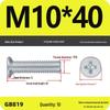 GB819 Zinc-Plated Carbon Steel Phillips Countersunk Screws: M2-M10