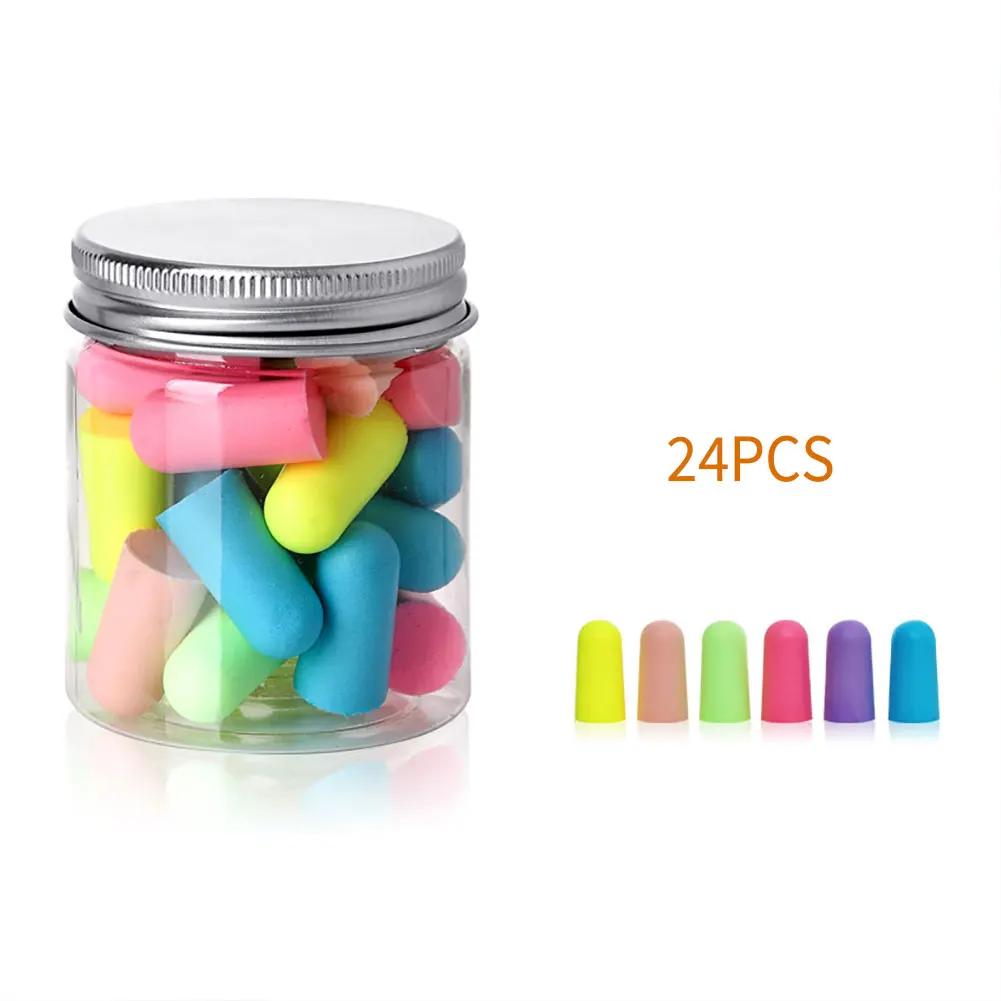 Durable And Safe 3/5/10/12Pairs Soft Foam Ear Plugs Ear Protection Earplugs Anti-Noise Sleeping Plugs For Travel Foam Soft Noise Reduction