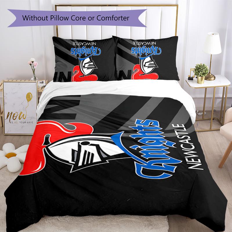 Knights 3pcs Bedding Set Duvet Cover Closure Includes 1 Duvet Cover & 2 Pillowcases for All Seasons Bedroom Home Dorm Decor
