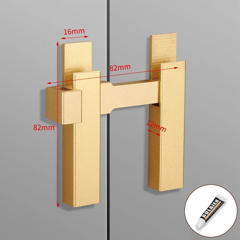 Door Lock Guard Latch Bolt 180 Degree Aluminum Alloy Toggle Latch Sliding Barn Door Lock Anti-theft Hardware Cabinet Latch