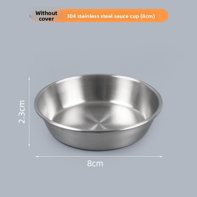 304 Stainless Steel Portable Dipping Sauce Box for Barbecue Mini Seasoning Container