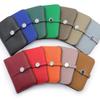 New Wallet Women's Short Genuine Leather Fashion Top Layer Cowhide Ultra-thin Strap Women's Wallet Cowhide Suit Clip
