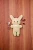 Hamanaka DIY Fluffy Plush Hum Beige Kit Dress-Up Toy, Bunny, H481-500,