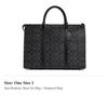 COACH Graham PVC Briefcase, Portable Crossbody Bag, Shoulder Bag Large Men's Black CE440-QBCHR