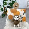 Stuffed Pillow Plush Monkey Toy Wild Animals Monkey Stuffed Animals  Baby Appease Doll