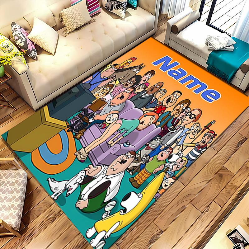 Custom personalization Family Guy Area Rug - Perfect For Kitchen, Bathroom,Laundry Room Decor Large Size Available,Gift All Seasons