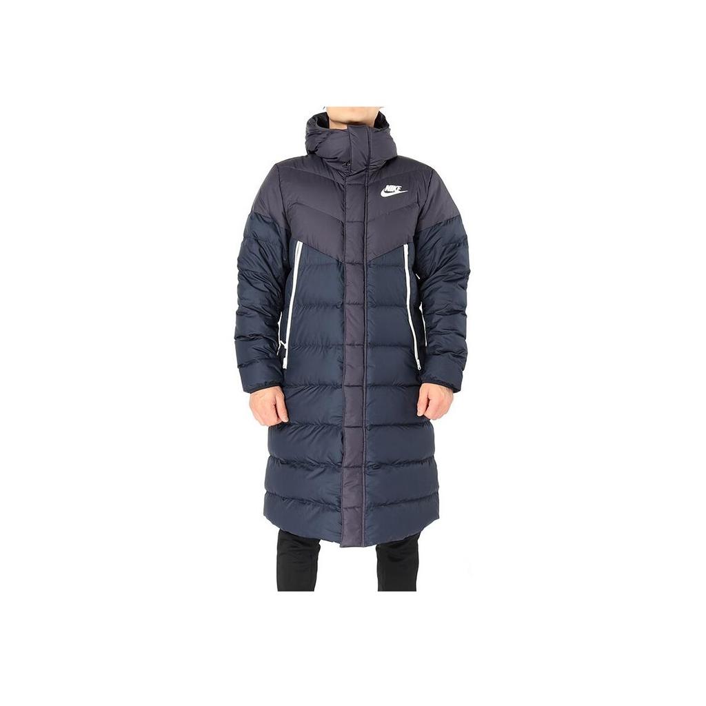 Nike Colorblock Lange Daunenjacke Herren Oberbekleidung Blau AA8854-081