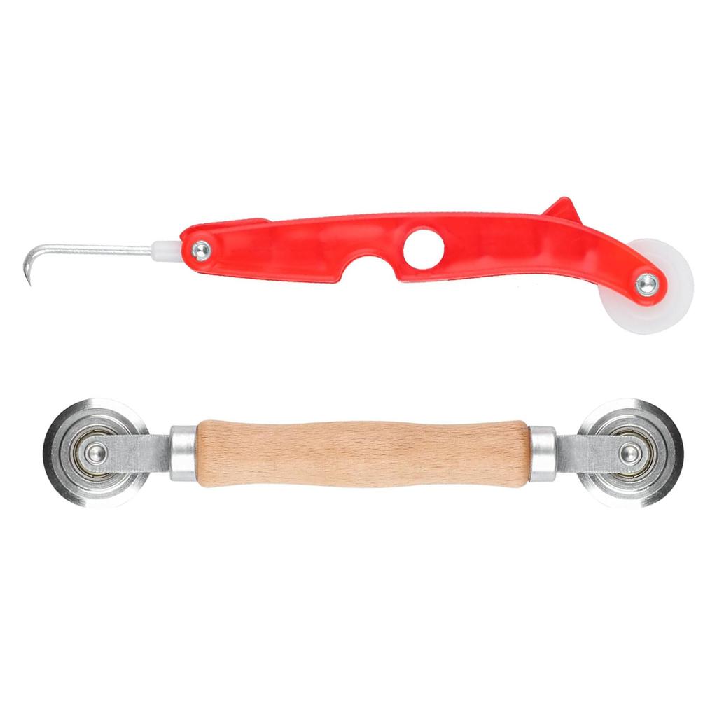 Double Wheel Sealing Roller Spline Roller Rolling Tool Window Grille Rolling Tool Hook for Removing Splines Piping Tool