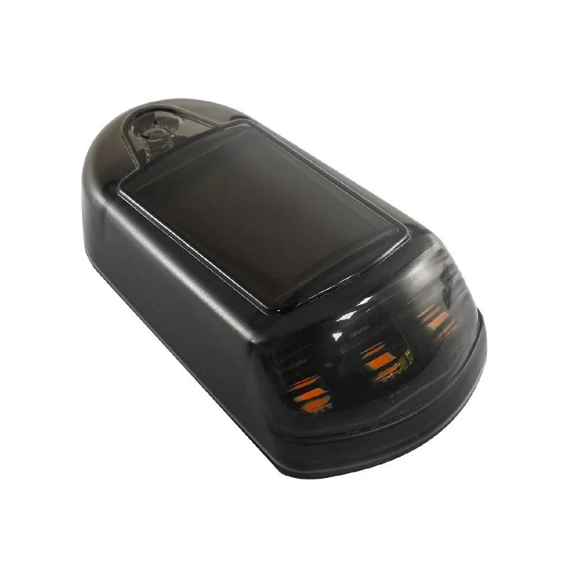 Solarbetriebenes Auto-Warnlicht Automatischer Sensor 7 Farben LED Stroboskoplicht Wasserdicht Kabellos Selbstklebend 4-Modus Signallampe