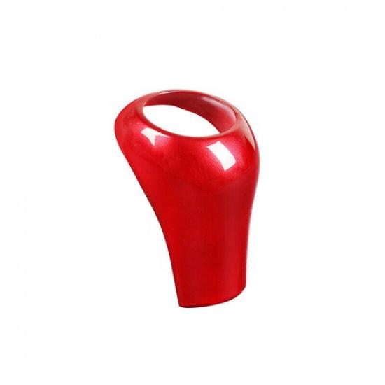 Red ABS Inner Gear Shift Knob Decor Cover Trim For Mercedes-Benz GLK 2009-2015