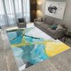 Modern CARPET FOR LIVE ROOM Non-slip Home Decoration Luxury Light Luxury Golden Blue Area Rug Washable Parlor Mat Bedside Room