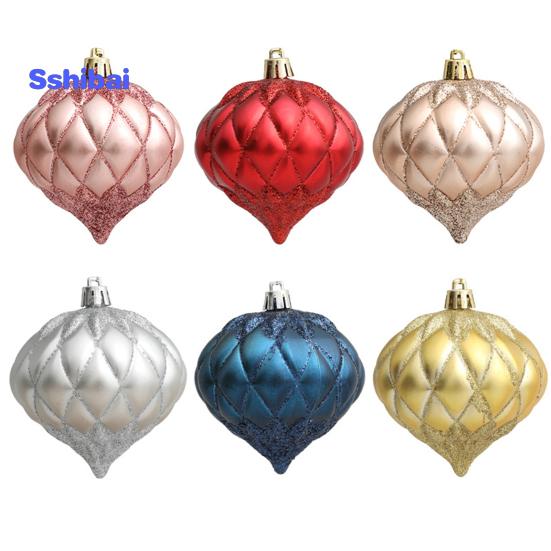 

3 шт./кор. Рождественский шар с луком, дизайн, тонкая текстура, рождественские украшения, пластиковые рождественские подвесные елочные украшения, набор товаров для дома