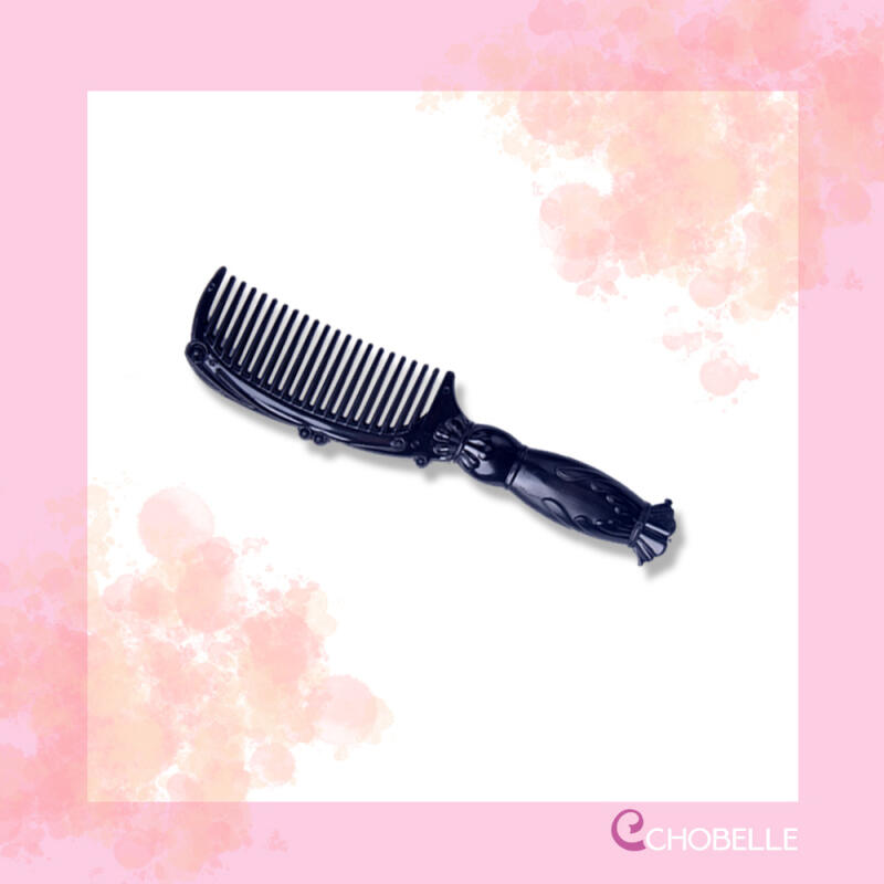 Barbie hair comb/hairbrush/dryer/portable/travel Bobby Comb - Black