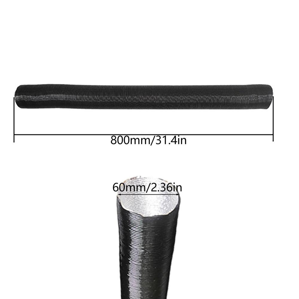 

42 60 75 мм подача воздуха сохранение тепла алюминиевая фольга труба нагреватель воздуховод шланг выхлопной шланг для автомобильного обогревателя аксессуары