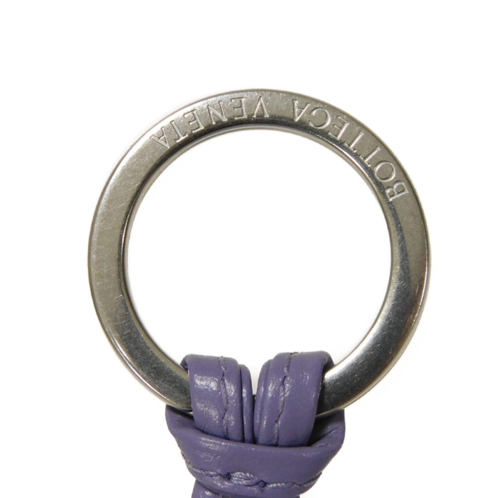 Used 11897 coin key holder 609315 7943 pastel purple RFID IC maxi intrecciato lavender unisex from Japan AUTHENTIC
