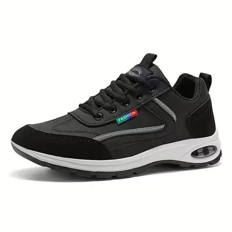 Men's Lightweight Waterproof Running & Work Shoes - Comfortable, Thick Sole, Casual Outdoor Sneakers for Spring & Autumn
