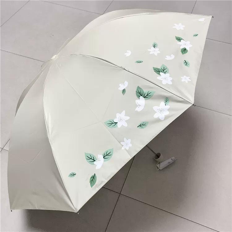 Paradise Umbrella 336t Silver Screen Printing Silver Coating 70% off Fold Sun Protection Sunshade Gift Umbrella Uv Protection Advertising