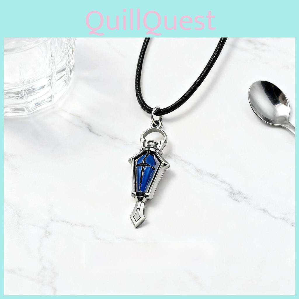 Lantern Pendant Necklace With Zinc Alloy Charms For Gothic Style Men Women