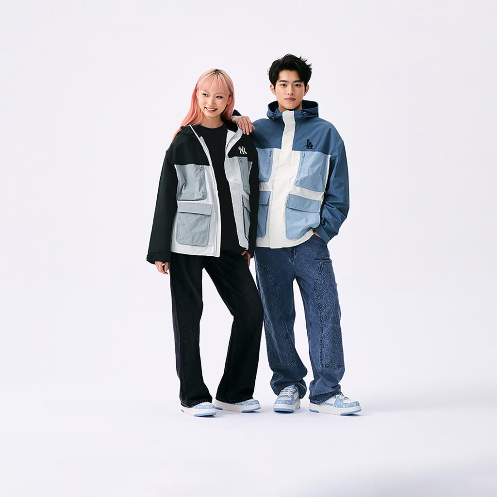 New MLB Los Angeles Dodgers Basic Collection SS25 Jacket Unisex Indigo 3AWJB0751-07INP